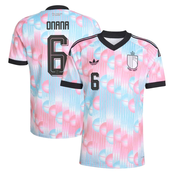 Belgien Onana 6 Fotbollströja Borta VM 2026 Belgien Onana 6 Fotbollströja Borta VM 2026