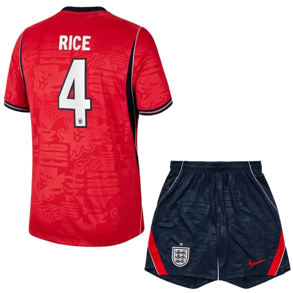 England Rice 4 Fotbollströja Barn Borta VM 2026 England Rice 4 Fotbollströja Barn Borta VM 2026