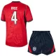 England Rice 4 Fotbollströja Barn Borta VM 2026 England Rice 4 Fotbollströja Barn Borta VM 2026
