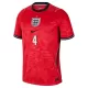 England Rice 4 Fotbollströja Barn Borta VM 2026