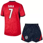 England Saka 7 Fotbollströja Barn Borta VM 2026