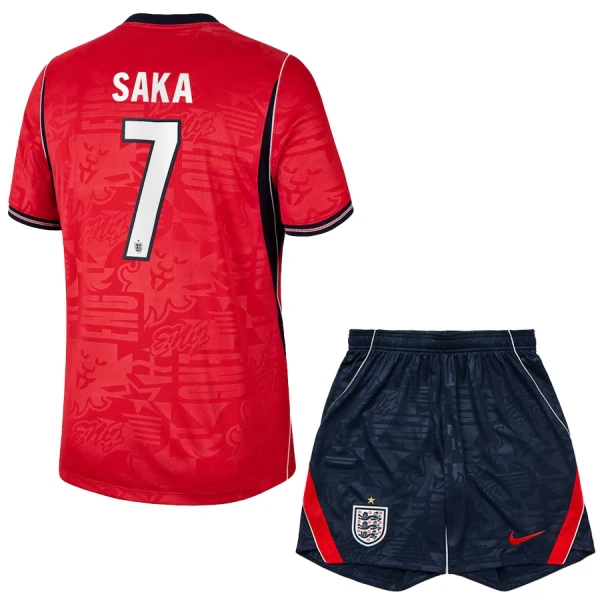 England Saka 7 Fotbollströja Barn Borta VM 2026
