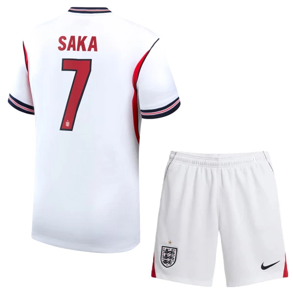 England Saka 7 Fotbollströja Barn Hemma VM 2026