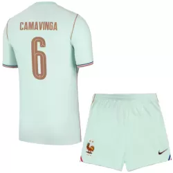Frankrike Camavinga 6 Fotbollströja Barn Borta VM 2026