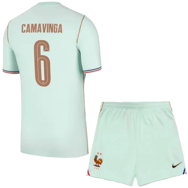 Frankrike Camavinga 6 Fotbollströja Barn Borta VM 2026