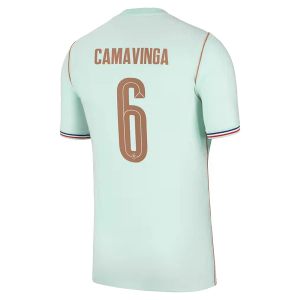 Frankrike Camavinga 6 Fotbollströja Barn Borta VM 2026