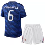 Frankrike Camavinga 6 Fotbollströja Barn Hemma VM 2026