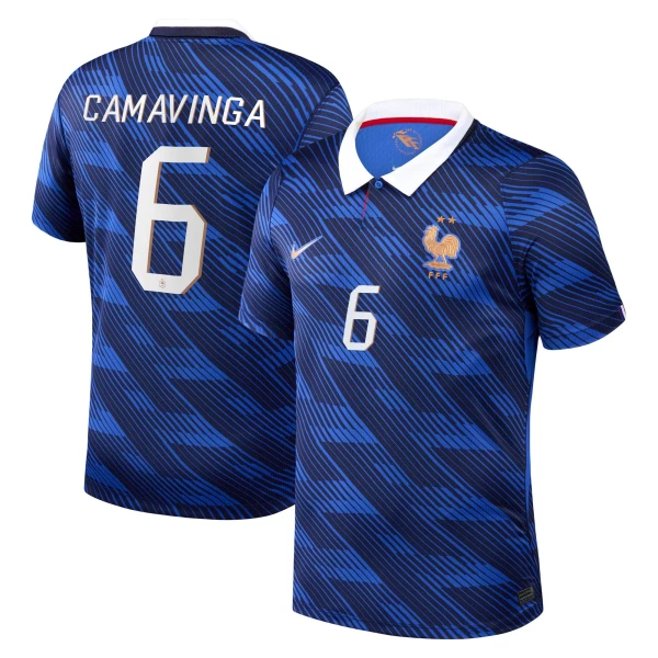 Frankrike Camavinga 6 Fotbollströja Hemma VM 2026