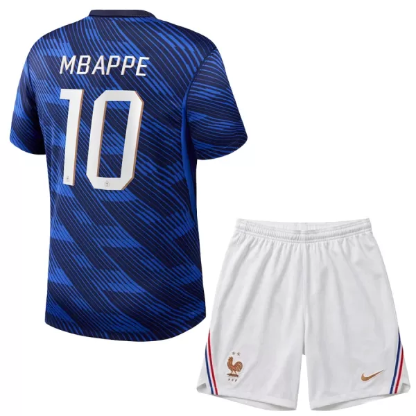 Frankrike Mbappé 10 Fotbollströja Barn Hemma VM 2026