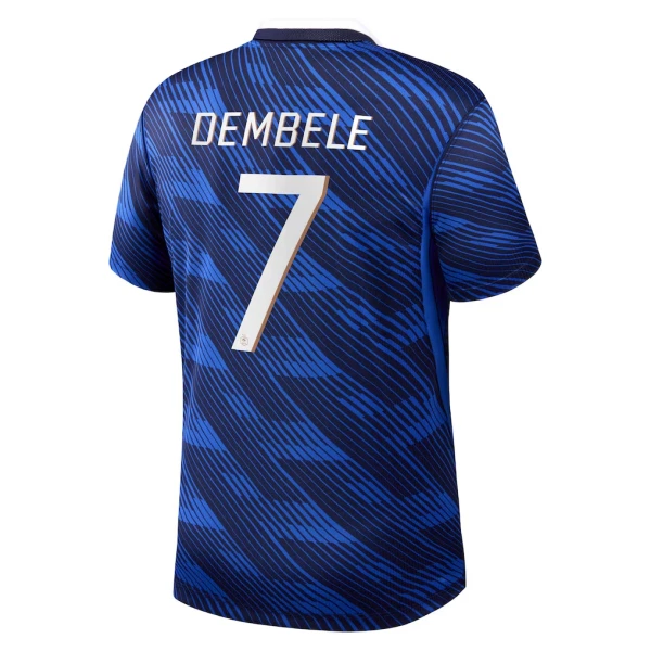 Frankrike O. Dembele 7 Fotbollströja Hemma VM 2026