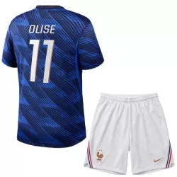 Frankrike Olise 11 Fotbollströja Barn Hemma VM 2026