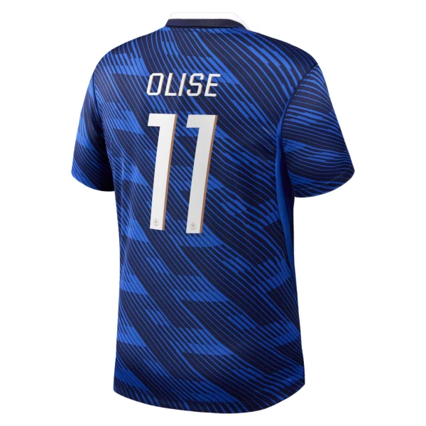 Frankrike Olise 11 Fotbollströja Barn Hemma VM 2026