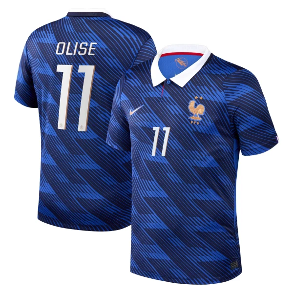 Frankrike Olise 11 Fotbollströja Hemma VM 2026