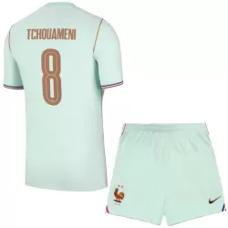 Frankrike Tchouaméni 8 Fotbollströja Barn Borta VM 2026