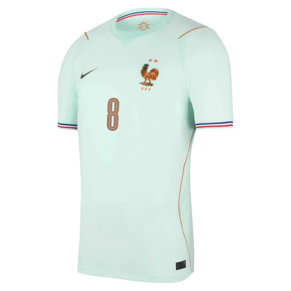 Frankrike Tchouaméni 8 Fotbollströja Barn Borta VM 2026