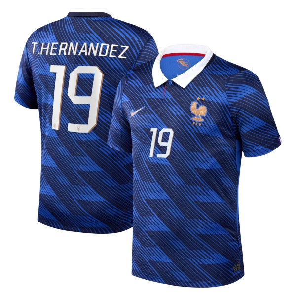 Frankrike Theo Hernandez 19 Fotbollströja Hemma VM 2026