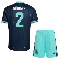 Tyskland Rudiger 2 Fotbollströja Barn Borta VM 2026