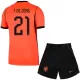 Holland Frenkie de Jong 21 Fotbollströja Barn Hemma VM 2026