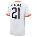 Holland Frenkie de Jong 21 Fotbollströja Borta VM 2026
