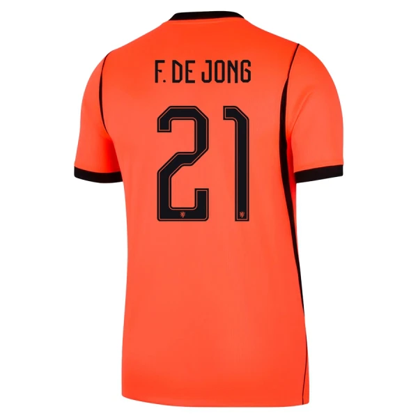 Holland Frenkie de Jong 21 Fotbollströja Hemma VM 2026