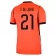 Holland Frenkie de Jong 21 Fotbollströja Hemma VM 2026