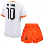 Holland Memphis 10 Fotbollströja Barn Borta VM 2026