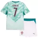 Portugal Ronaldo 7 Fotbollströja Barn Borta VM 2026