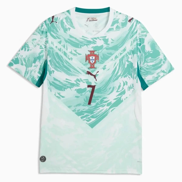 Portugal Ronaldo 7 Fotbollströja Barn Borta VM 2026