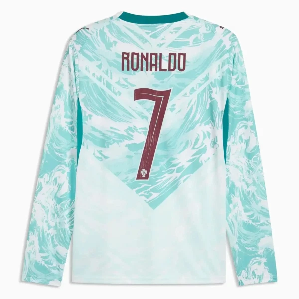 Portugal Ronaldo 7 Fotbollströja Borta VM 2026 Långärmad