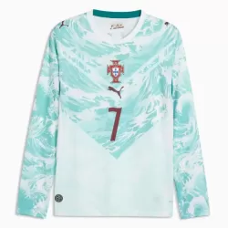 Portugal Ronaldo 7 Fotbollströja Borta VM 2026 Långärmad