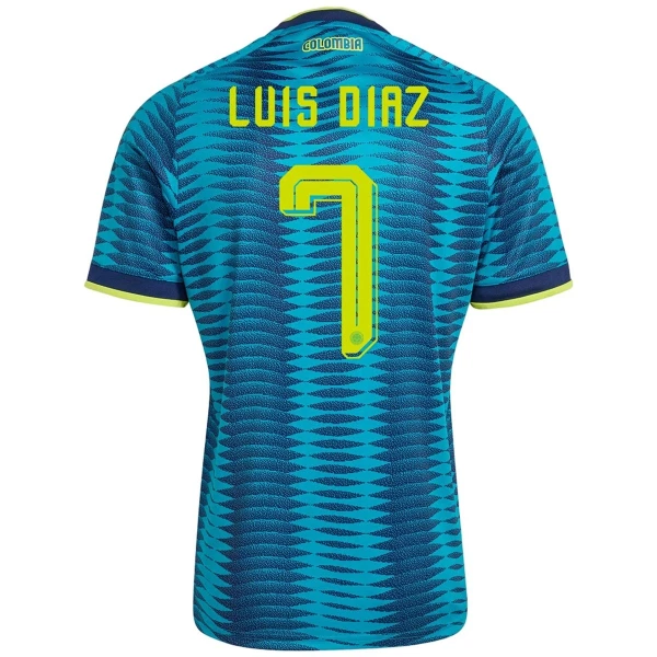 Colombia Luis Díaz 7 Fotbollströja Borta VM 2026
