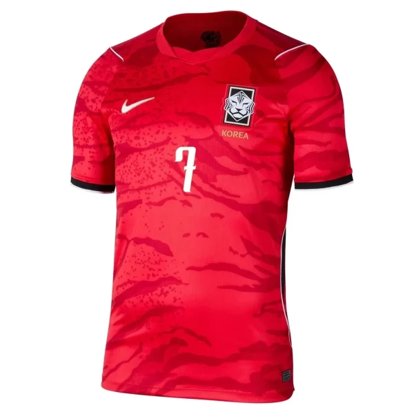 Sydkorea Son 7 Fotbollströja Hemma VM 2026