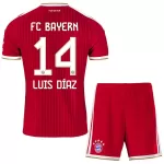 FC Bayern München Luis Díaz 14 Fotbollströja Barn Hemma 2026/27