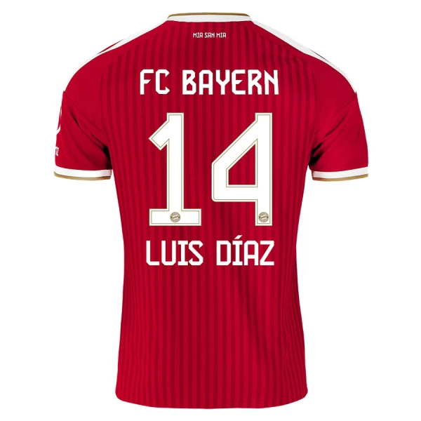 FC Bayern München Luis Díaz 14 Fotbollströja Barn Hemma 2026/27