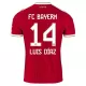 FC Bayern München Luis Díaz 14 Fotbollströja Hemma 2026/27