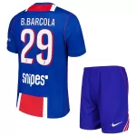 Paris Saint-Germain Bradley Barcola 29 Fotbollströja Barn Hemma 2026/27