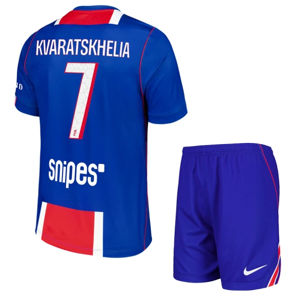Paris Saint-Germain Kvaratskhelia 7 Fotbollströja Barn Hemma 2026/27 Paris Saint-Germain Kvaratskhelia 7 Fotbollströja Barn Hemma 2026/27