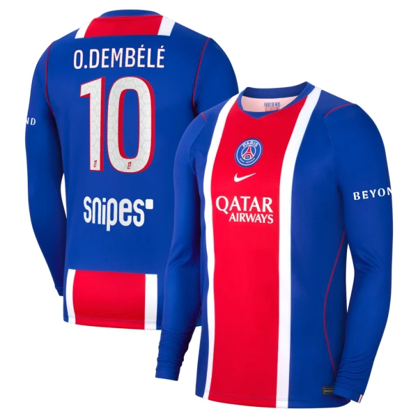 Paris Saint-Germain O. Dembele 10 Fotbollströja Hemma 2026/27 Långärmad Paris Saint-Germain O. Dembele 10 Fotbollströja Hemma 2026/27 Långärmad