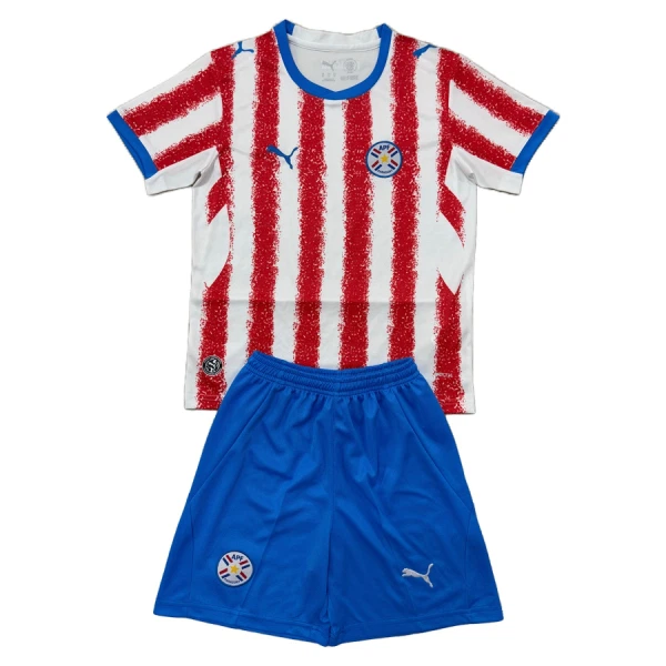 Paraguay Fotbollströja Barn Hemma VM 2026 Paraguay Fotbollströja Barn Hemma VM 2026