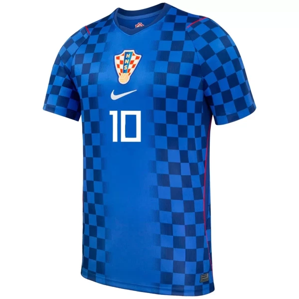 Kroatien Modrić 10 Fotbollströja Barn Borta VM 2026