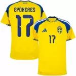 Sverige Gyokeres 17 Fotbollströja Hemma VM 2026