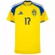 Sverige Gyokeres 17 Fotbollströja Hemma VM 2026