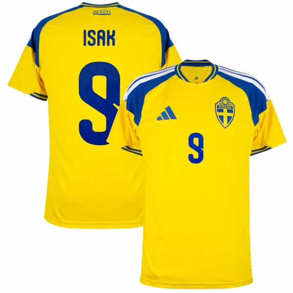 Sverige Isak 9 Fotbollströja Hemma VM 2026