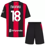 AC Milan Nkunku 18 Fotbollströja Barn Hemma 2026/27