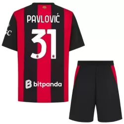 AC Milan Pavlovic 31 Fotbollströja Barn Hemma 2026/27 AC Milan Pavlovic 31 Fotbollströja Barn Hemma 2026/27