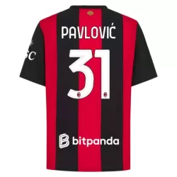 AC Milan Pavlovic 31 Fotbollströja Hemma 2026/27 AC Milan Pavlovic 31 Fotbollströja Hemma 2026/27