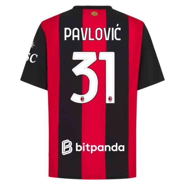 AC Milan Pavlovic 31 Fotbollströja Hemma 2026/27