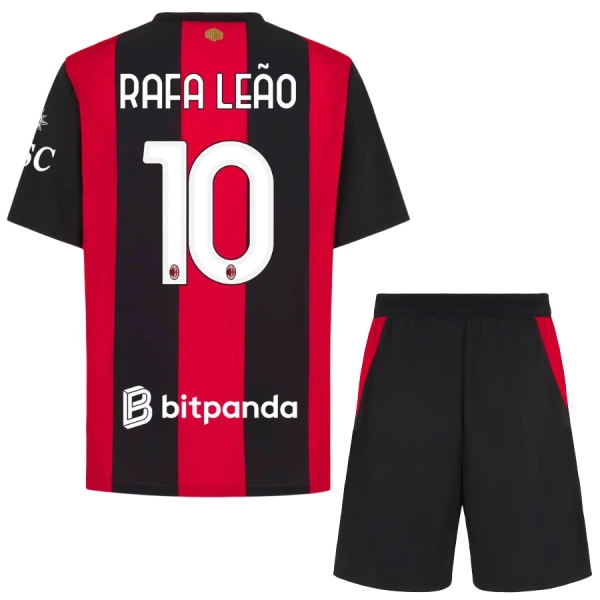 AC Milan Rafael Leao 10 Fotbollströja Barn Hemma 2026/27