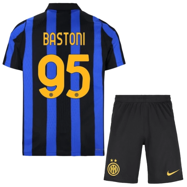 Inter Milan Bastoni 95 Fotbollströja Barn Hemma 2026/27
