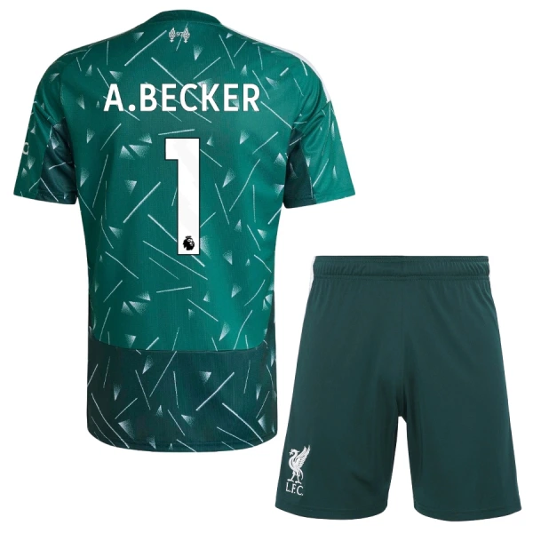 Liverpool A. Becker 1 Målvakt Fotbollströja Barn Hemma 2026/27 Grön